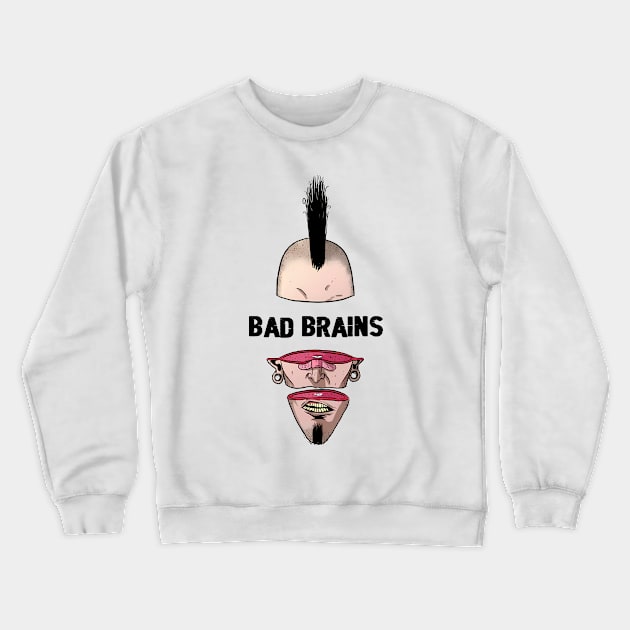 Punk Man Bad Brains Crewneck Sweatshirt by limatcin